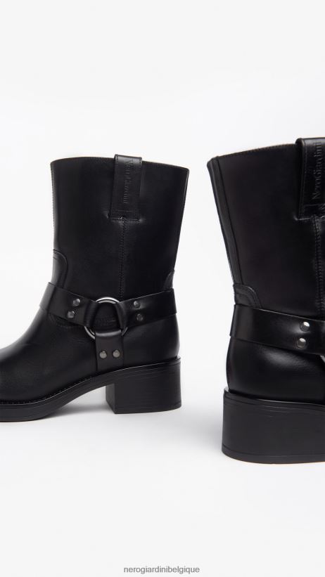 chaussure être NeroGiardini femmes art. i309220d bottines en cuir noir F2F08N199