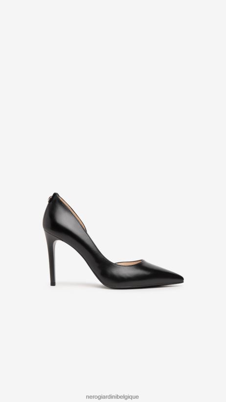 chaussure être NeroGiardini femmes art. e218331de escarpins en cuir noir F2F08N65