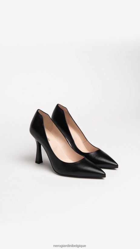 chaussure être NeroGiardini femmes art. e307071de escarpins en cuir noir F2F08N46