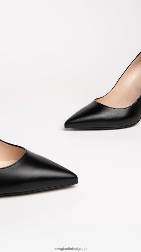 chaussure être NeroGiardini femmes art. e307071de escarpins en cuir noir F2F08N46