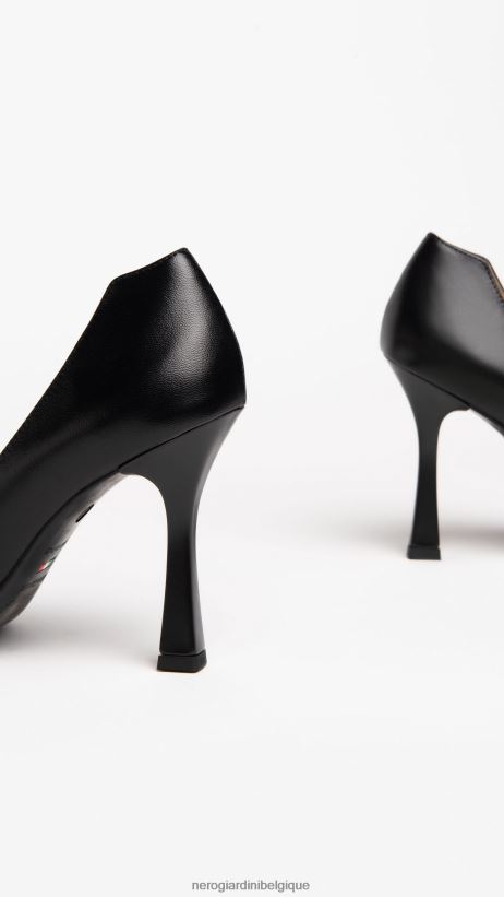 chaussure être NeroGiardini femmes art. e307071de escarpins en cuir noir F2F08N46