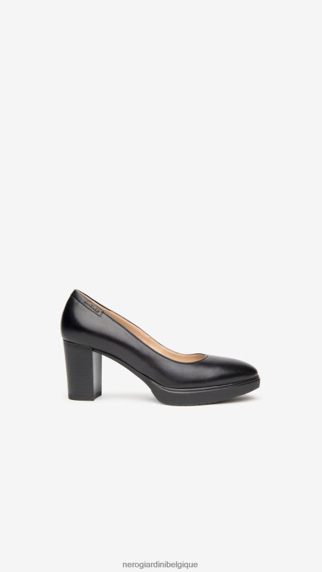 chaussure être NeroGiardini femmes art. escarpins en cuir i013000d noir F2F08N62