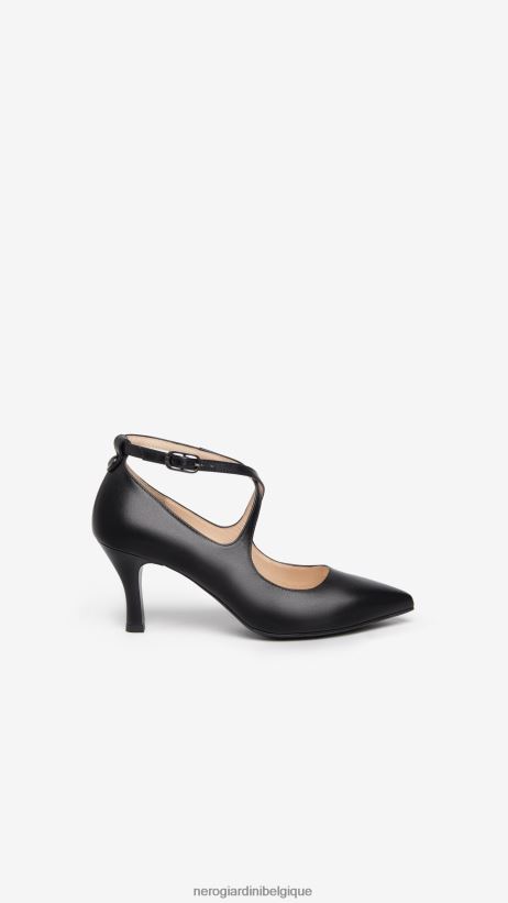 chaussure être NeroGiardini femmes art. escarpins en cuir i308600de noir F2F08N57