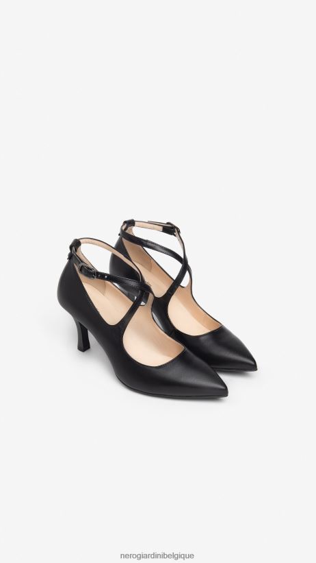 chaussure être NeroGiardini femmes art. escarpins en cuir i308600de noir F2F08N57