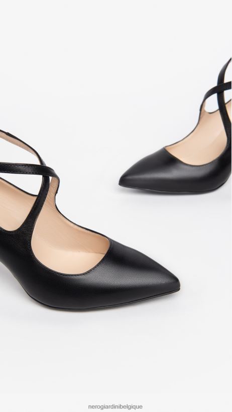 chaussure être NeroGiardini femmes art. escarpins en cuir i308600de noir F2F08N57