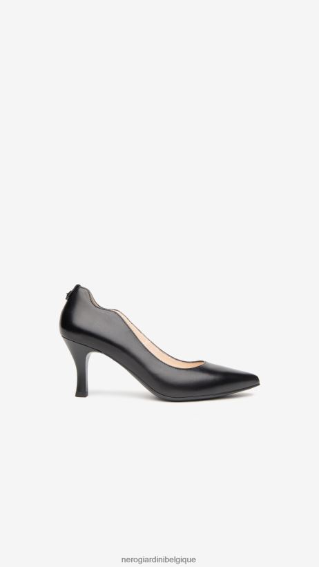 chaussure être NeroGiardini femmes art. i013470de escarpins en cuir noir F2F08N44