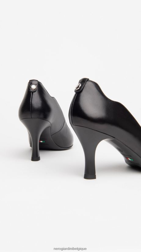 chaussure être NeroGiardini femmes art. i013470de escarpins en cuir noir F2F08N44