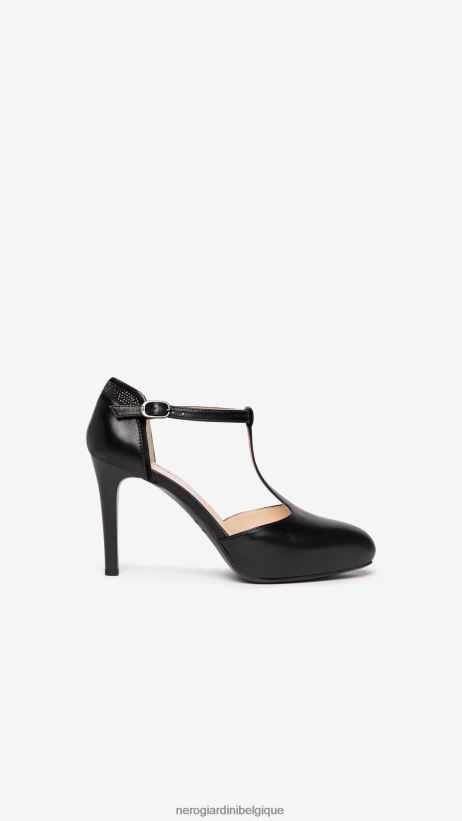 chaussure être NeroGiardini femmes art. i205500de escarpins en cuir et daim noir F2F08N54
