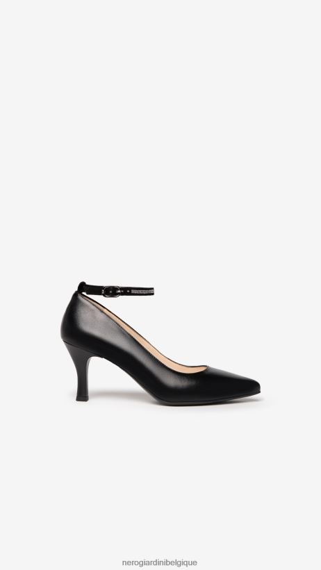 chaussure être NeroGiardini femmes art. i205520de escarpins en cuir et daim noir F2F08N63