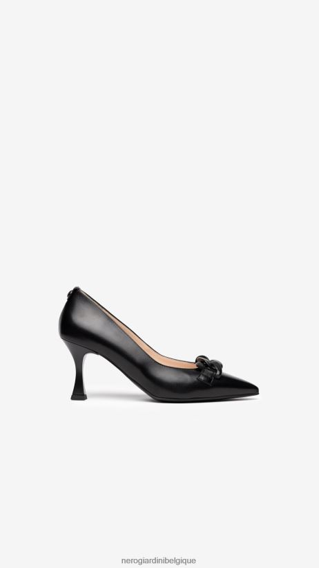 chaussure être NeroGiardini femmes art. i205584de escarpins en cuir noir F2F08N43