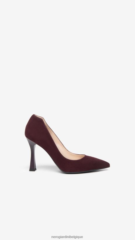 chaussure être NeroGiardini femmes art. i308630de escarpins en daim bordo F2F08N58