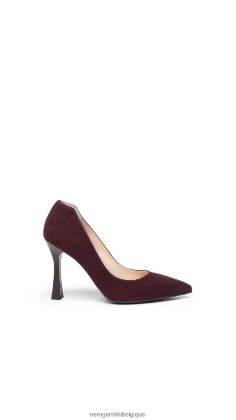 chaussure être NeroGiardini femmes art. i308630de escarpins en daim bordo F2F08N58