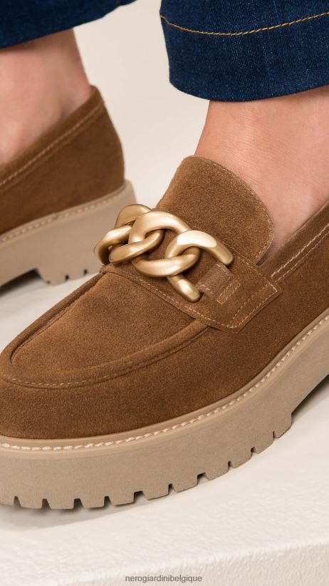 chaussure être NeroGiardini femmes art. i205110d mocassins en daim malto F2F08N80