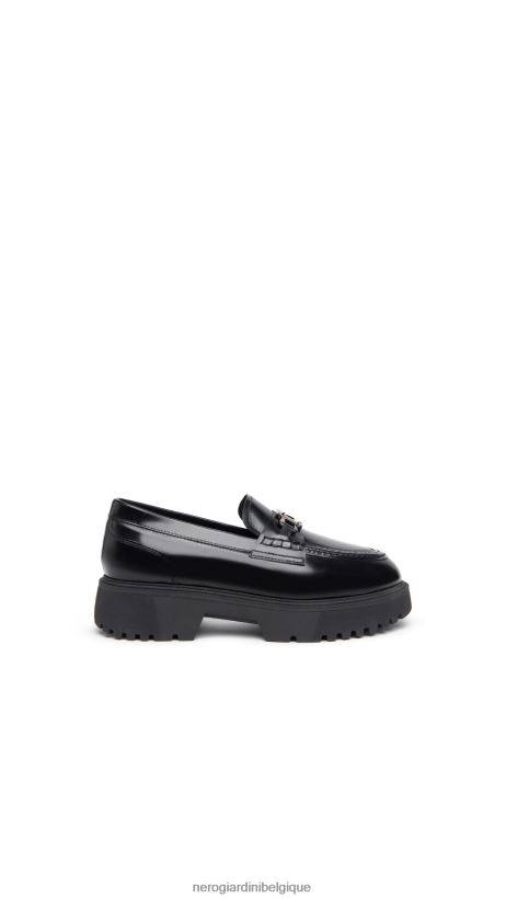 chaussure être NeroGiardini femmes art. i308160d mocassins en cuir noir F2F08N94