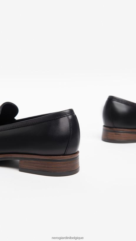 chaussure être NeroGiardini femmes art. i308170d mocassins en cuir noir F2F08N82