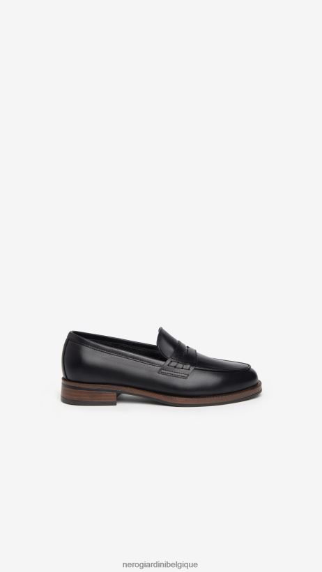 chaussure être NeroGiardini femmes art. i308171d mocassins en cuir noir F2F08N99