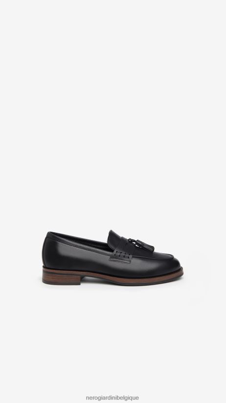 chaussure être NeroGiardini femmes art. i308172d mocassins en cuir noir F2F08N101