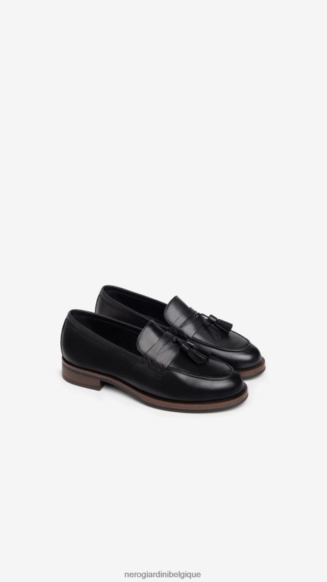 chaussure être NeroGiardini femmes art. i308172d mocassins en cuir noir F2F08N101