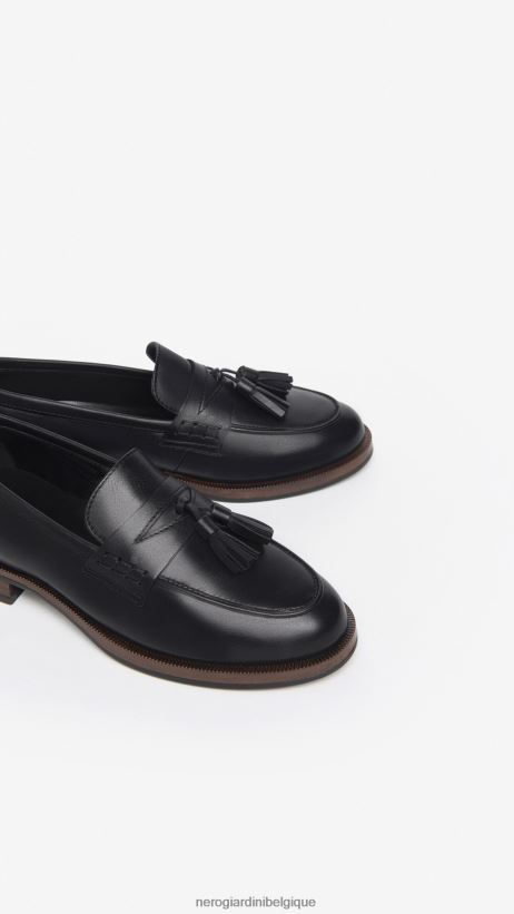 chaussure être NeroGiardini femmes art. i308172d mocassins en cuir noir F2F08N101