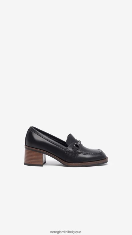 chaussure être NeroGiardini femmes art. i308180d mocassins en cuir noir F2F08N83