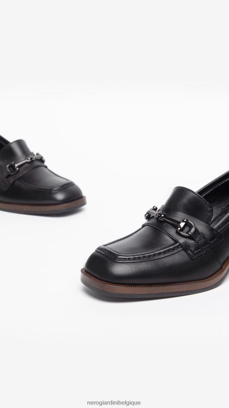 chaussure être NeroGiardini femmes art. i308180d mocassins en cuir noir F2F08N83