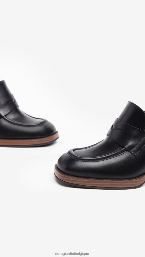 chaussure être NeroGiardini femmes art. i308190d mocassins en cuir noir F2F08N87