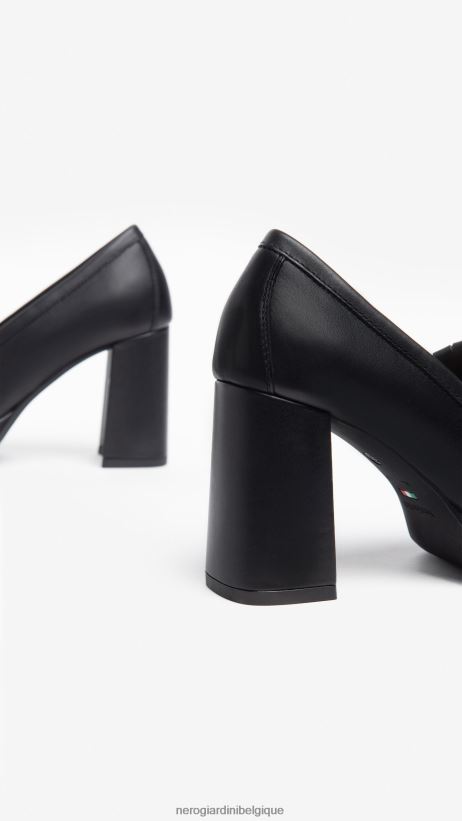 chaussure être NeroGiardini femmes art. i308212d mocassins en cuir noir F2F08N91