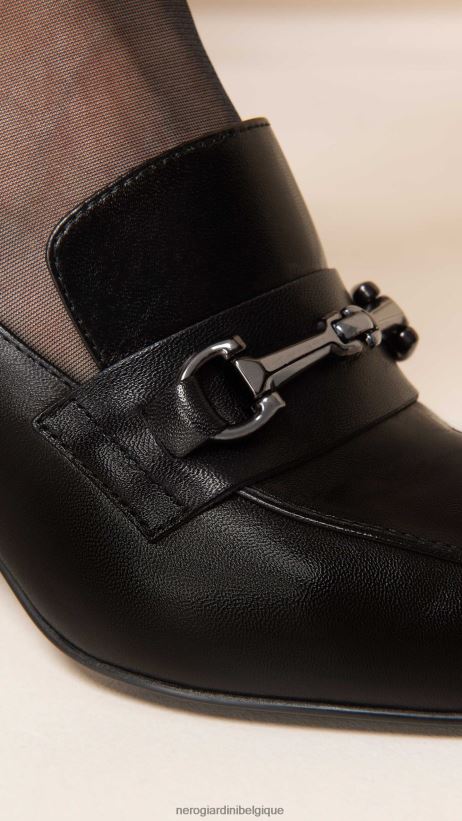 chaussure être NeroGiardini femmes art. i308620de mocassins en cuir noir F2F08N96