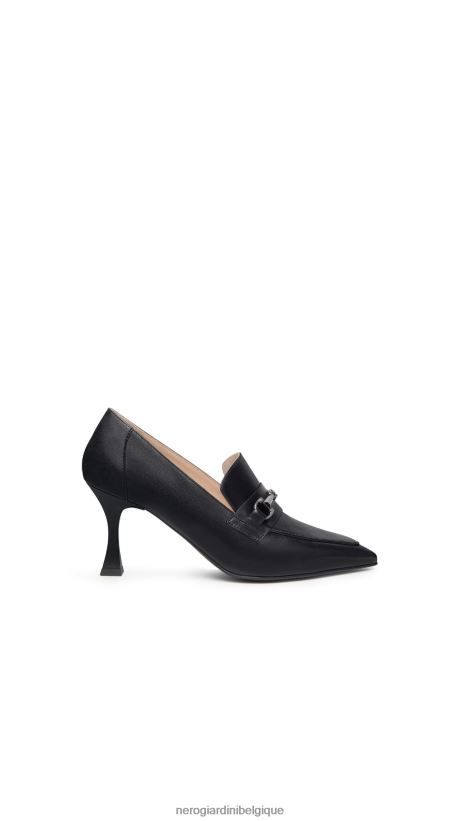 chaussure être NeroGiardini femmes art. i308620de mocassins en cuir noir F2F08N96