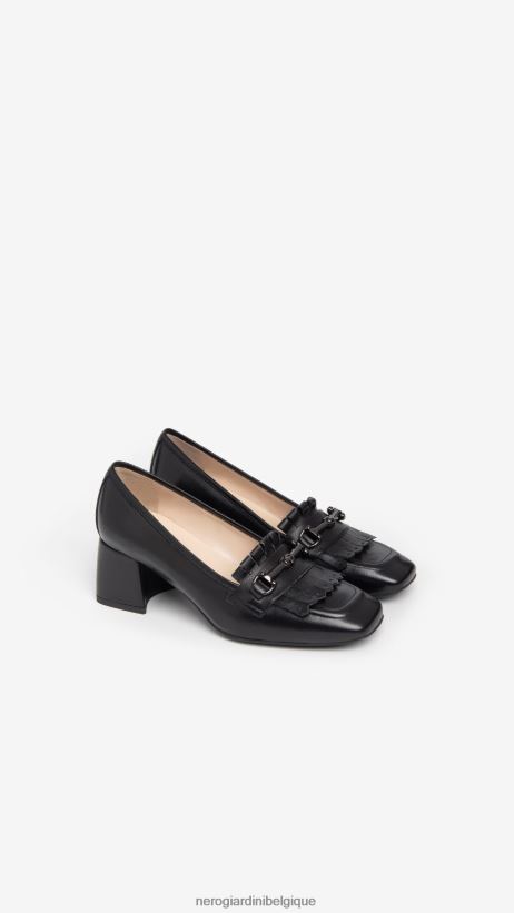 chaussure être NeroGiardini femmes art. i308650de mocassins en cuir noir F2F08N100