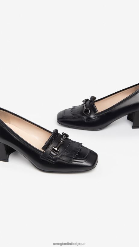 chaussure être NeroGiardini femmes art. i308650de mocassins en cuir noir F2F08N100