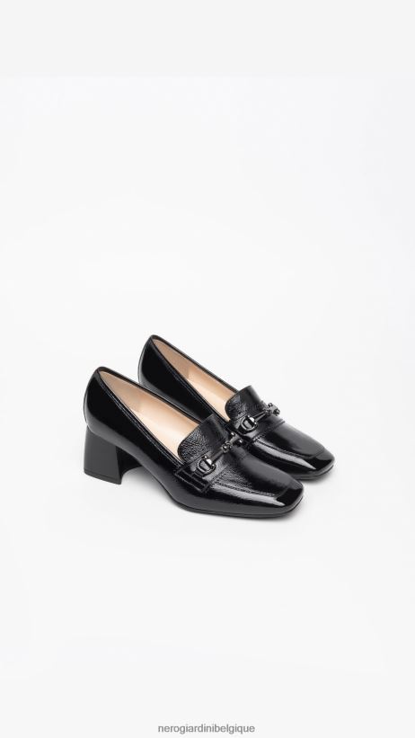 chaussure être NeroGiardini femmes art. i308657de mocassins en cuir noir F2F08N98