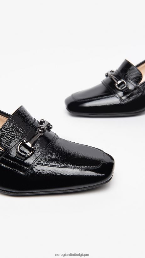 chaussure être NeroGiardini femmes art. i308657de mocassins en cuir noir F2F08N98
