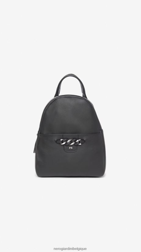 accessoire être NeroGiardini femmes art. sac à dos en cuir i343520d noir F2F08N308