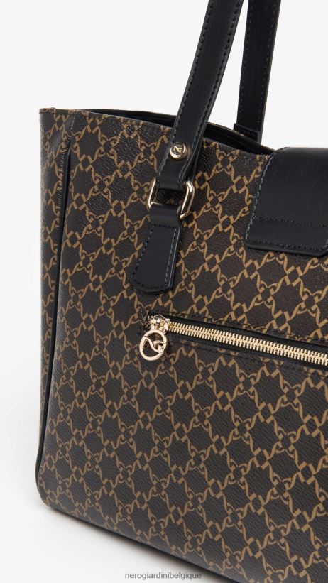 accessoire être NeroGiardini femmes art. i343574d sac fourre-tout en matière technique testa di moro F2F08N305