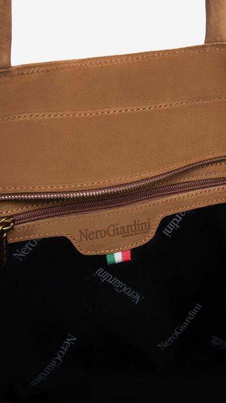 accessoire être NeroGiardini femmes art. sac fourre-tout en daim i343542d malto F2F08N304