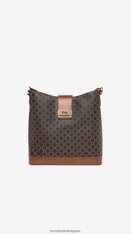 accessoire être NeroGiardini femmes art. i343572d sac bandoulière en matière technique testa di moro F2F08N292