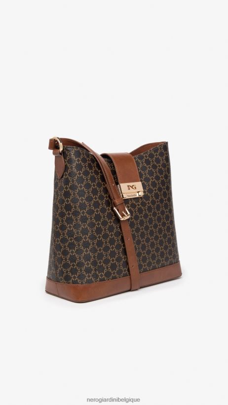 accessoire être NeroGiardini femmes art. i343572d sac bandoulière en matière technique testa di moro F2F08N292