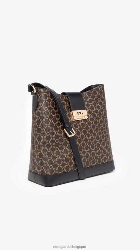 accessoire être NeroGiardini femmes art. i343576d sac bandoulière en matière technique testa di moro F2F08N299