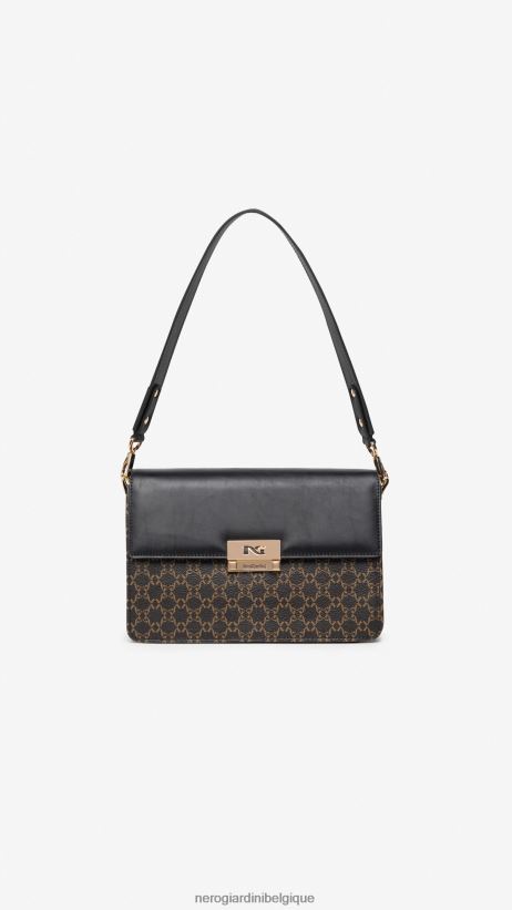 accessoire être NeroGiardini femmes art. i343577d sac bandoulière en matière technique testa di moro F2F08N300