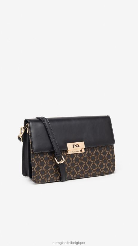 accessoire être NeroGiardini femmes art. i343577d sac bandoulière en matière technique testa di moro F2F08N300