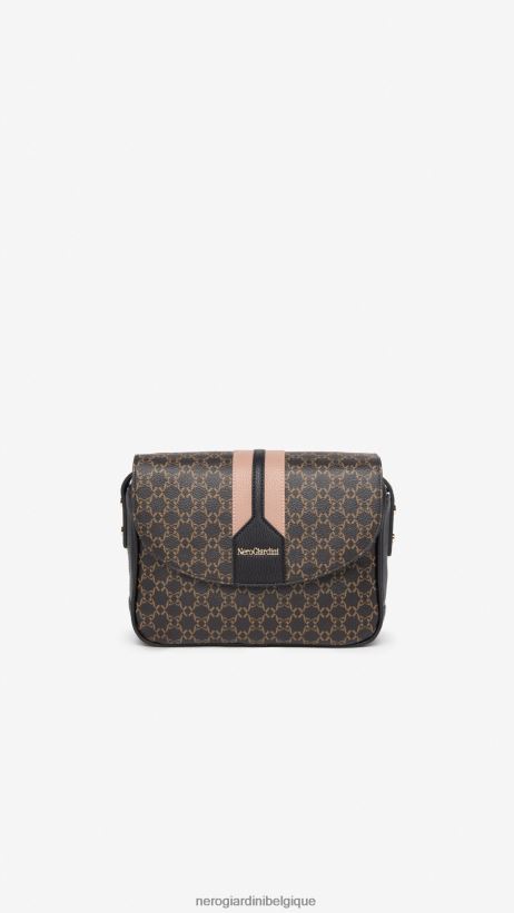 accessoire être NeroGiardini femmes art. i343583sac bandoulière en matière technique 3d testa di moro F2F08N290