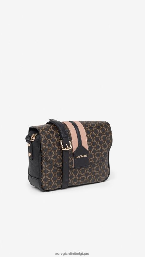 accessoire être NeroGiardini femmes art. i343583sac bandoulière en matière technique 3d testa di moro F2F08N290