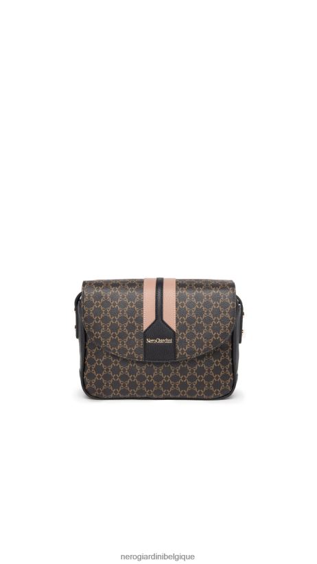accessoire être NeroGiardini femmes art. i343583sac bandoulière en matière technique 3d testa di moro F2F08N290
