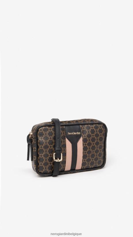 accessoire être NeroGiardini femmes art. i343585d sac bandoulière en matière technique testa di moro F2F08N295