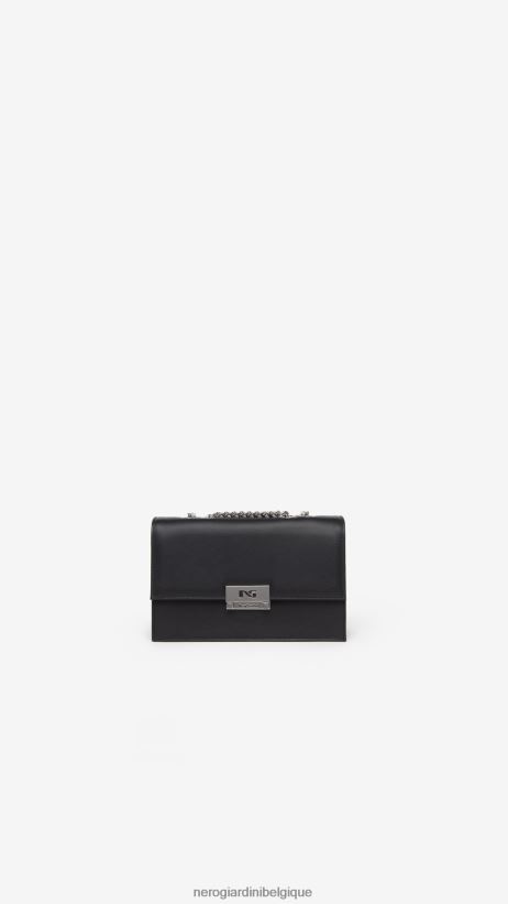 accessoire être NeroGiardini femmes art. sac porté épaule en cuir i343500de noir F2F08N298