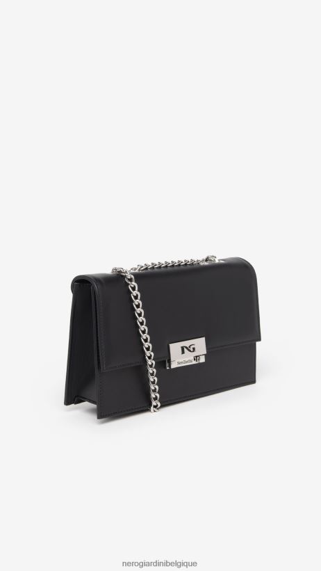 accessoire être NeroGiardini femmes art. sac porté épaule en cuir i343500de noir F2F08N298