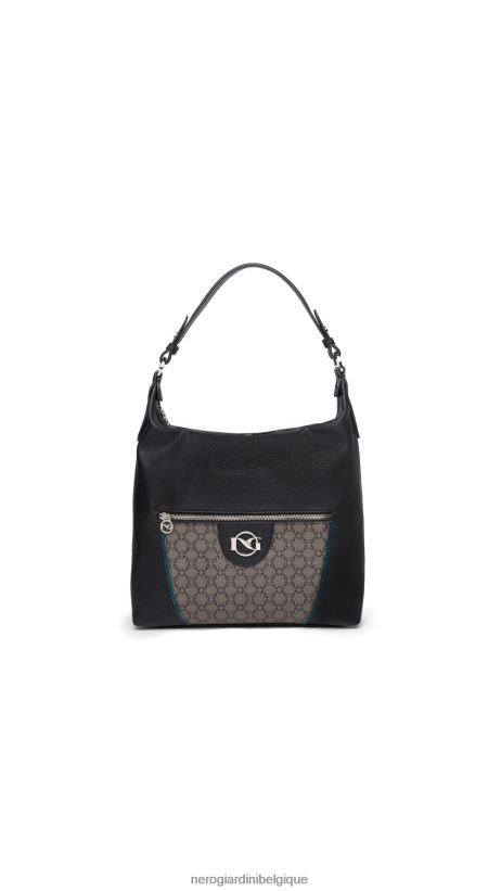 accessoire être NeroGiardini femmes art. i343561d sac hobo en matériel technique noir F2F08N324