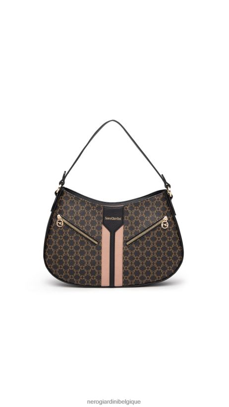 accessoire être NeroGiardini femmes art. i343582d sac hobo en matière technique testa di moro F2F08N321