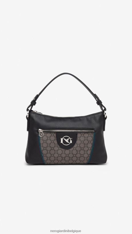 accessoire être NeroGiardini femmes art. sac hobo en matériel technique i343560d noir F2F08N325